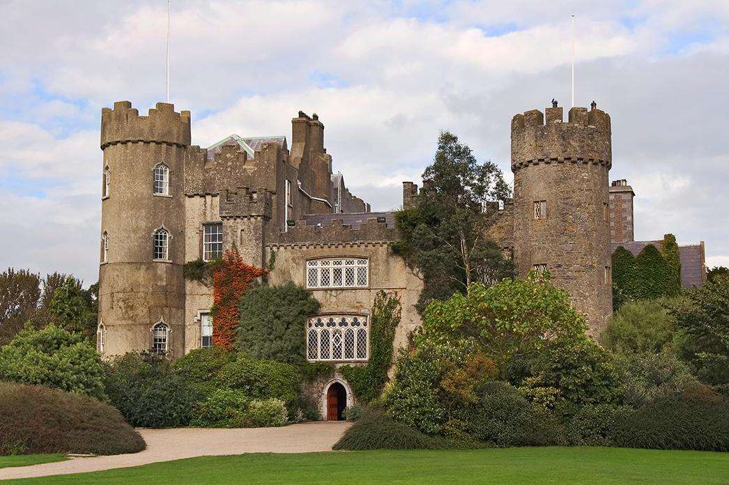 Views of Malahide Castle in Dublin, Ireland